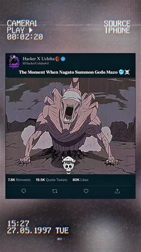 The Moment When Nagato Summon Gedo Mazo 🥶☠️ #naruto #anime #narutoshippuden #animeedit