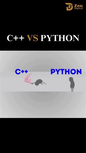 C++ vs Python #machinelearning #datascience #dataanalysis #datavisualization #coding #python #tech
