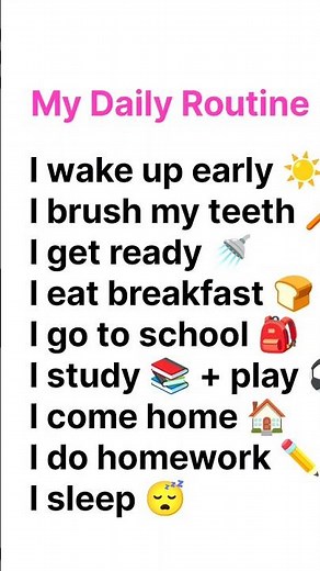 “My Daily Routine 🌞” #speakconfidentenglish #learnenglish