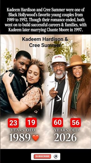 Kadeem Hardison and Cree Summer were beloved young Hollywood sweethearts before parting ways