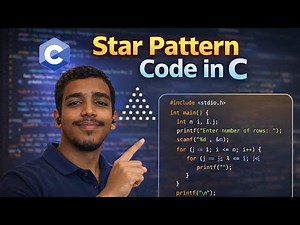 SIMPLE STAR PATTERN IN C || WITH FULL EXPLANATION