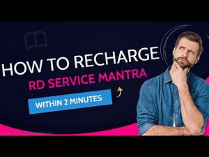 How to Online Recharge RD Service (Mantra)