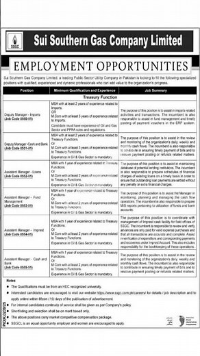 SSGC Jobs 2026