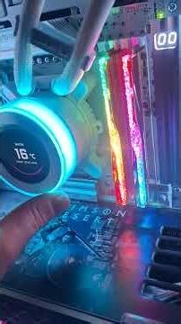 New PC first power on #pc #pcbuild #msi #gskill #lianli #gpu #sapphire #9070xt #crimsondesertpc