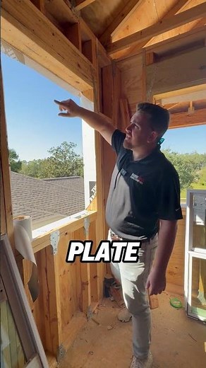 Did you know: It's common to see a strap crossing the header on a window opening.