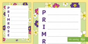 Primrose Acrostic Poem