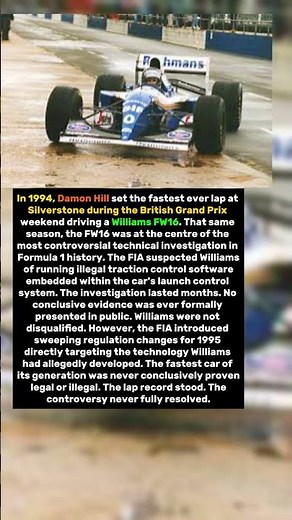 The Fastest Lap in F1 History Was Set by a Car That Was Immediately Banned
