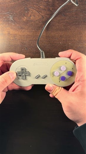 Clicking every button on an SNES controller #gaming #nostalgiaplaystation #videogames #snes