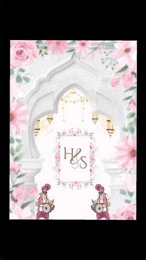 Digital wedding invitation design 🥰#shortsviral #shortsfeed #design #einvites #weddinginvitation