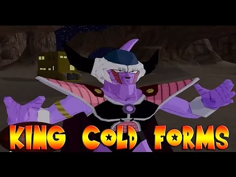 King Cold Forms 1-2-3-4-5 VS King Vegeta & Bardock - DBZ Budokai Tenkaichi 3 MOD