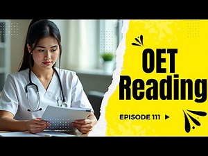 OET Reading Material Jan 30 2025 | Reading Sample Test for Nurses and Doctors | OET Answers Official