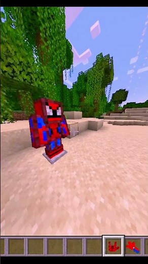 MINECRAFT SPIDER-MAN MOD | JAVA VS BEDROCK 🕷️ #minecraft #spiderman