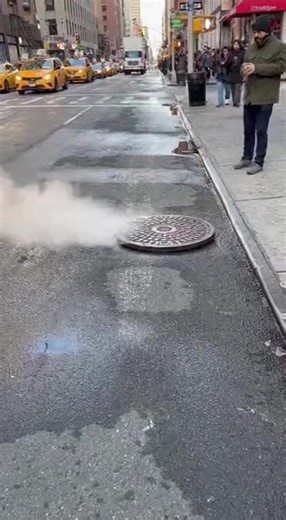 🗽💥 Exploding Manhole Cover NYC #nyc #newyork #manhole #explosion #steam #street #scary #usa | Dr. Nazmul Anam