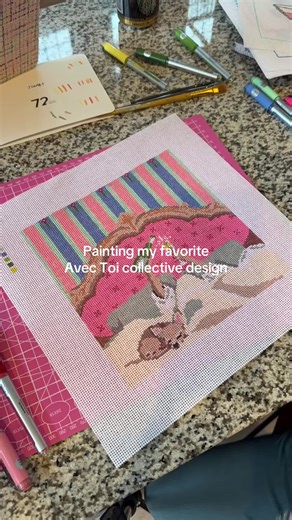 Hand-Painted Needlepoint Pillow Finishing