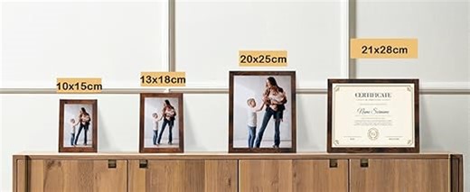 1 Stück rustikale Bilderrahmen für Fotos 20x30cm, Vintage-Stil ideal für Wand- und Tischaufstellung im Wohnzimmer, Schlafzimmer, Büro oder Flur