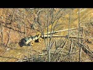 Logging Skidder's Long Mountain Descent - West Virginia Timber Harvest