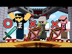 [Minecraft] Choose your items without overlapping! PvP battle!