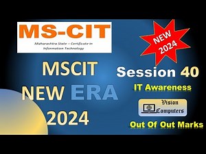 Mscit era session 40 || New era 2024 with out of out marks 🔥🔥 #mscitera #mscit #mscitera2024