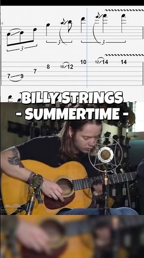 Billy Strings and Marcus King - Summertime guitar solo tabs