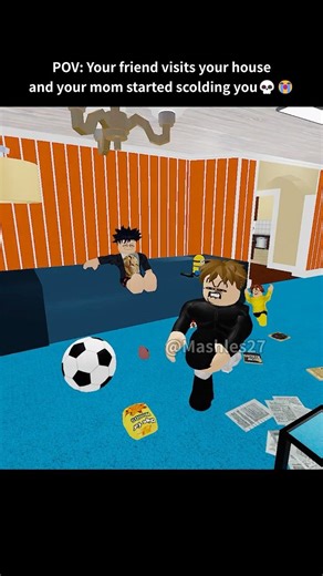When your friend visits the house for the first time😂 #roblox #shorts #robloxanimation #usa