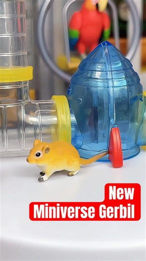 Meet My Miniverse Mini Gerbil 🐹 #miniverse #makeitmini #minipets #gerbil #miniature #shorts