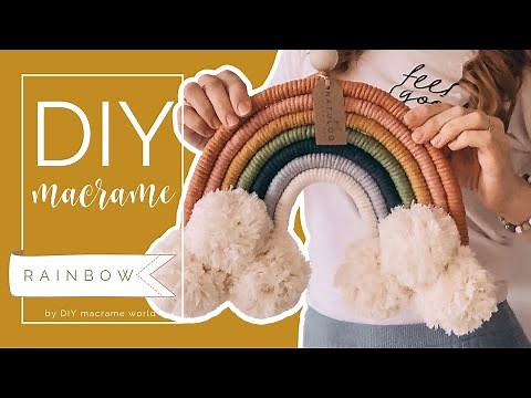 EN_DIY 🌈 Macrame RAINBOW by DIY MACRAME WORLD