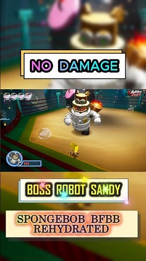 SpongeBob vs Robo Sandy No Damage | Battle for Bikini Bottom Rehydrated