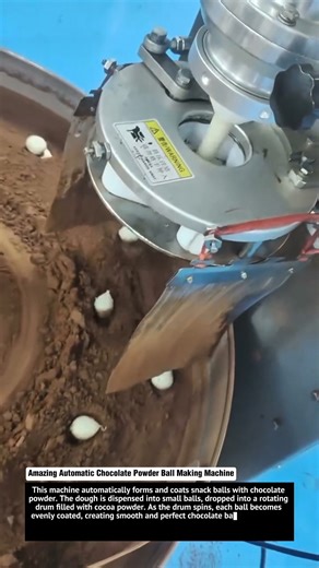 Amazing Automatic Chocolate Powder Ball Making Machine | Super Satisfying Factory Process