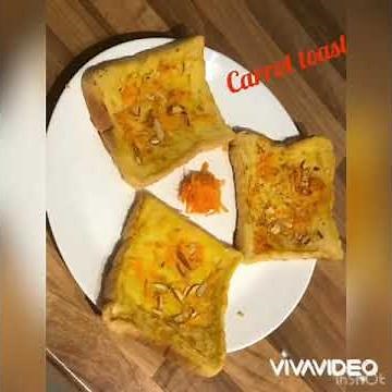 Crunchy carrot toast# breakfast recipe