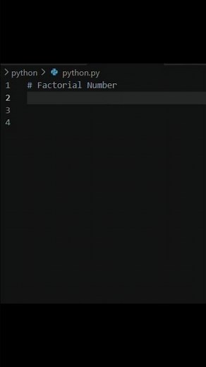 Find Factorial Of A Number#python #pythonprogramming