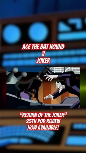 Ace the Bat Hound attacks Joker in Batman Beyond RETURN OF THE JOKER