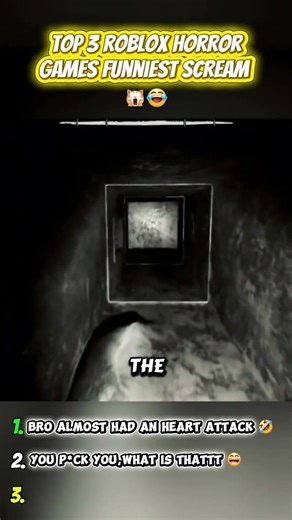 TOP 3 FUNNIEST HORROR ROBLOX SCREAM👻🤣
