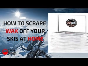 How to scrape wax off skis