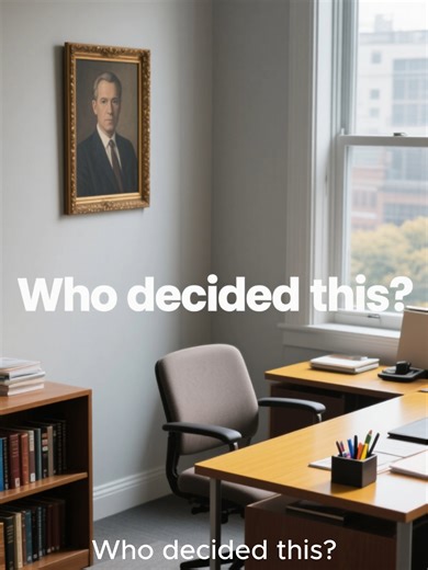 Who decided this? If you can’t point to a person, you can’t question the decision. That’s authority without explanation. #aivideo #AI