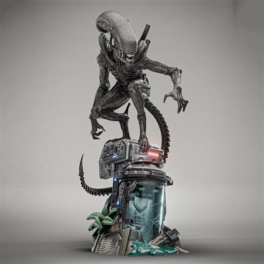 Alien Xenomorph Fanart STL Figure for 3D Printing - Etsy