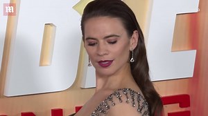 Hayley Atwell seductively reclines in an empty bathtub