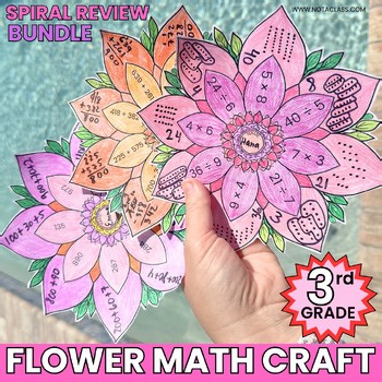3rd Grade Flower Math Activities Bundle | Spring Math Centers & Worksheets