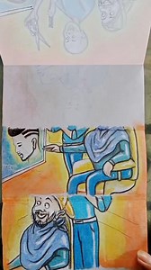 1.1M views · 12K reactions | The Barber's reaction. For entertainment drawing only. #artist #drawingtutorial #ubraniambasing #funnymoments #drawingforfun #artwork #art #drawing #justforfun #comics | Basing Arts | Facebook