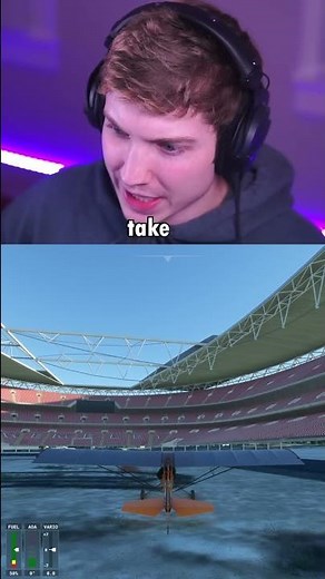 Landing Plane in Wembley Stadium!