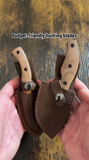 Swiss Tech 2 pack fixed blade hunting knife set featuring a skinning knife and gut hook blade. Durable steel, ergonomic wood handles, and included sheaths—ideal for hunting, field dressing, camping, and outdoor survival. #knife #knifeset #huntingknife #huntinggear #outdoorgear