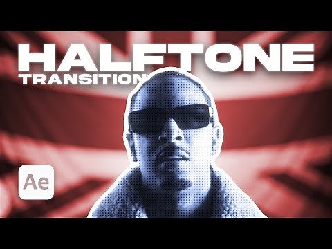 How to create HALFTONE TRANSITION (After Effects Tutorial)