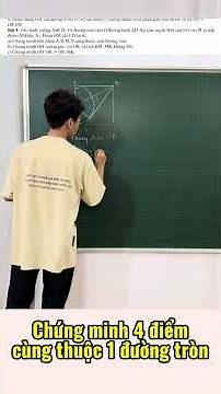Chứng minh 4 điểm cùng thuộc một đường tròn