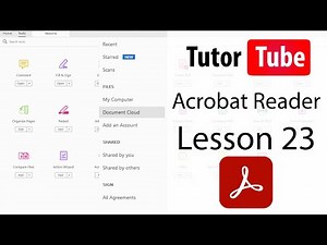 Adobe Acrobat Reader Tutorial - Lesson 23 - Creating a Public Share Link