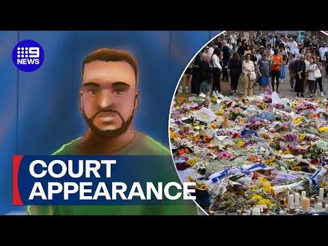 Accused Bondi terrorist in court for the first time | 9 News Australia