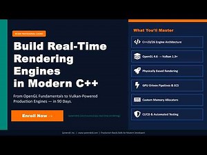 C++ Real-Time Rendering Engine | Build from Scratch (OpenGL + Vulkan)