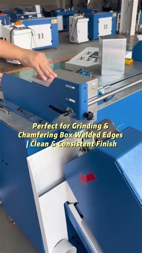 Perfect for Grinding & Chamfering Box Welded Edges | Clean & Consistent Finish👏 #machine #polishing