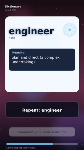 Engineer Meaning: plan and direct (a complex undertaking... #shorts