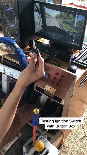 DIY Driving Simulator with Button Box for ETS2 Racing
