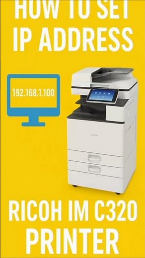 Set Static IP on Ricoh IM C320 Fast! 🔧📡 #Shorts #RicohPrinter #Network