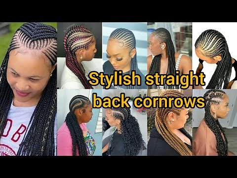 Stylish straight back cornrow hairstyles | Cornrows braids hairstyles | Cornrow styles for ladies